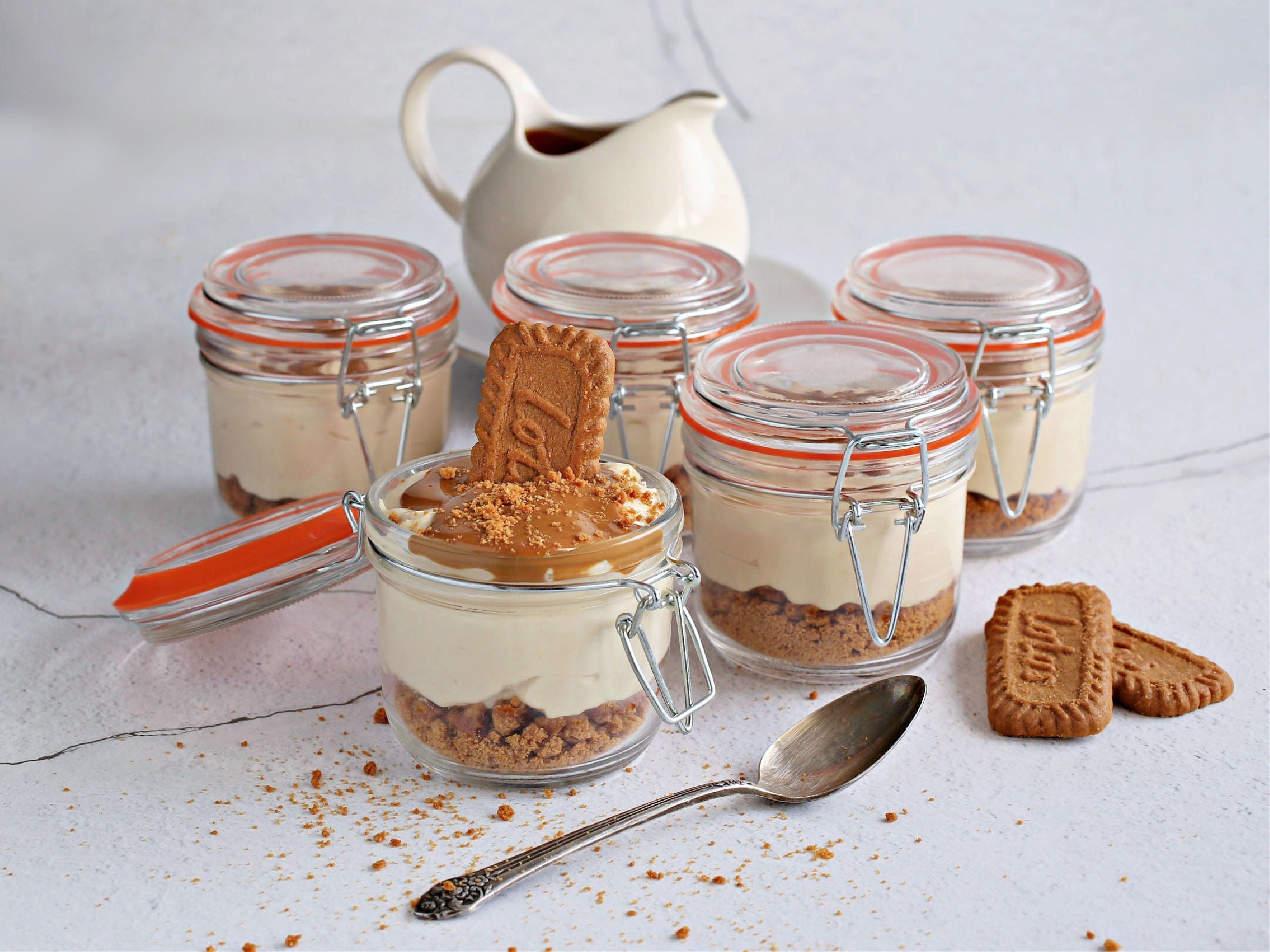 Biscoff Cheesecake Skyr Jar (High Protein & No-Bake Dessert)
