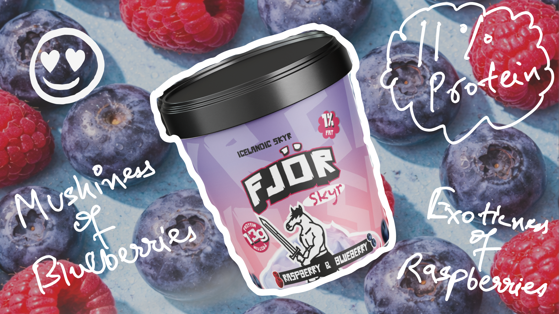 Blueberry Raspberry Skyr