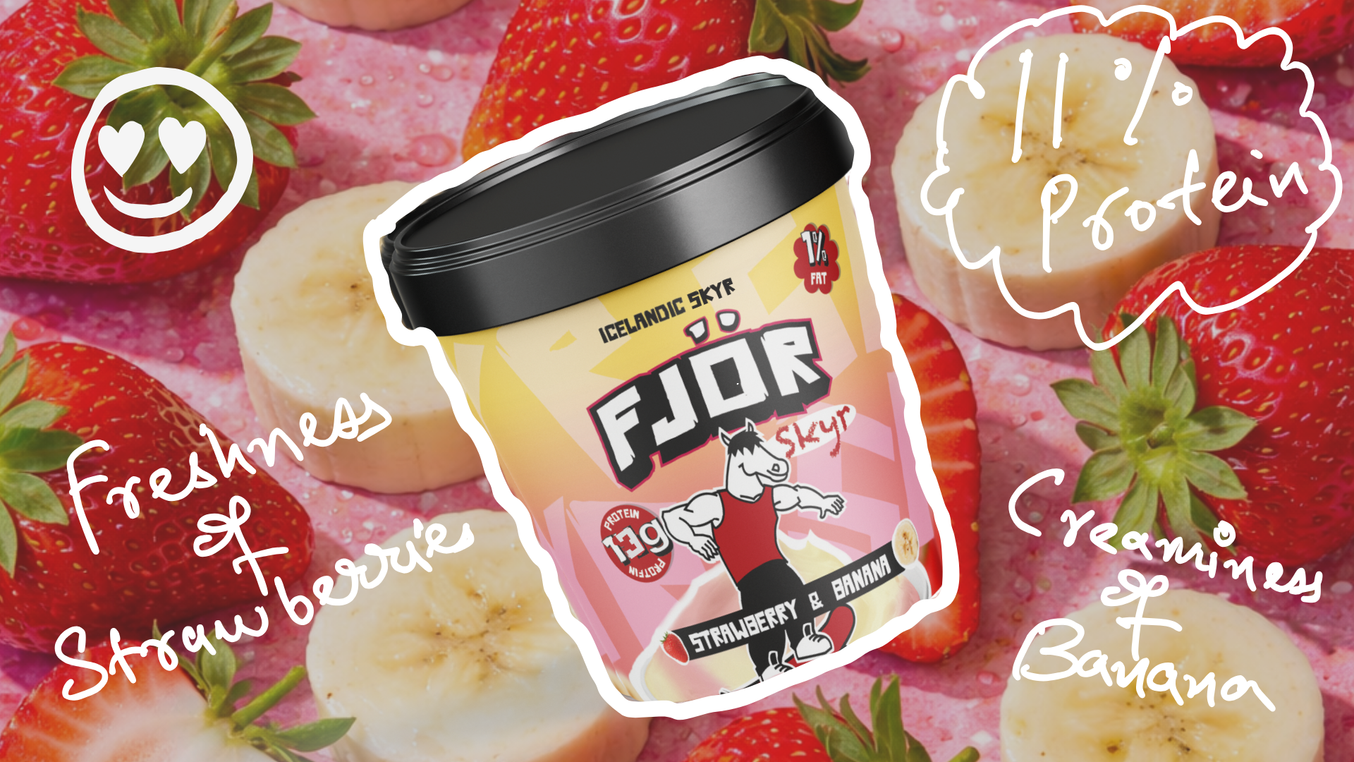 Strawberry Banana Skyr